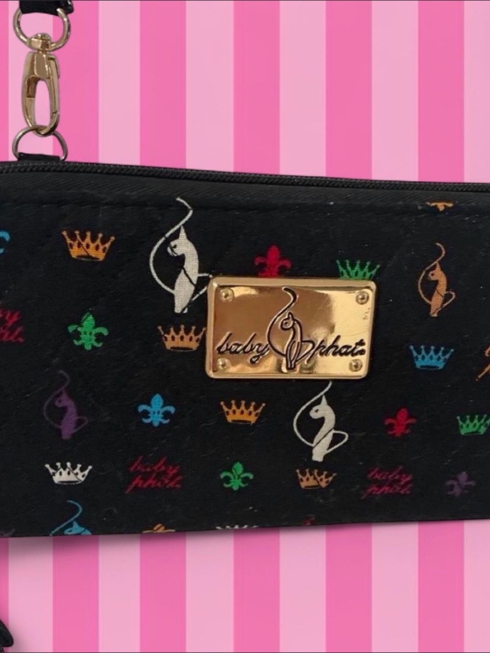 Baby Phat Black Multicolor Purse